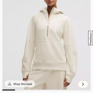 Lululemon Scuba oversized half zipper sweater, long